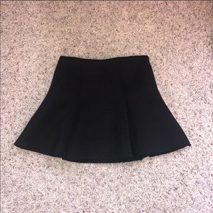Black mini skirt